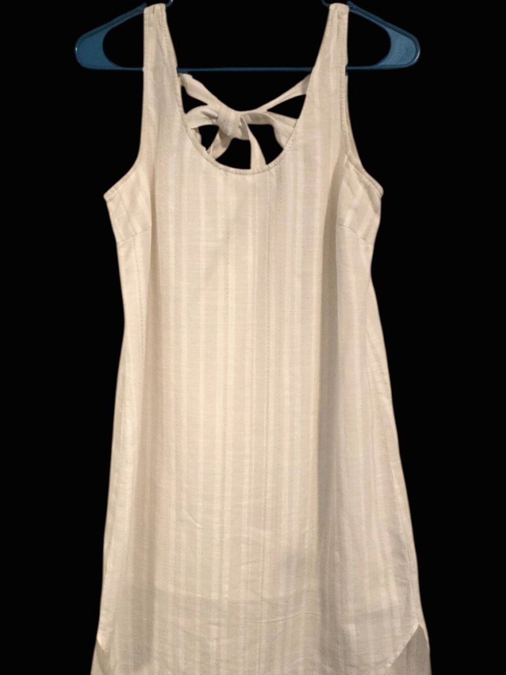Cloth & Stone Sleeveless White Tie-Back Dress